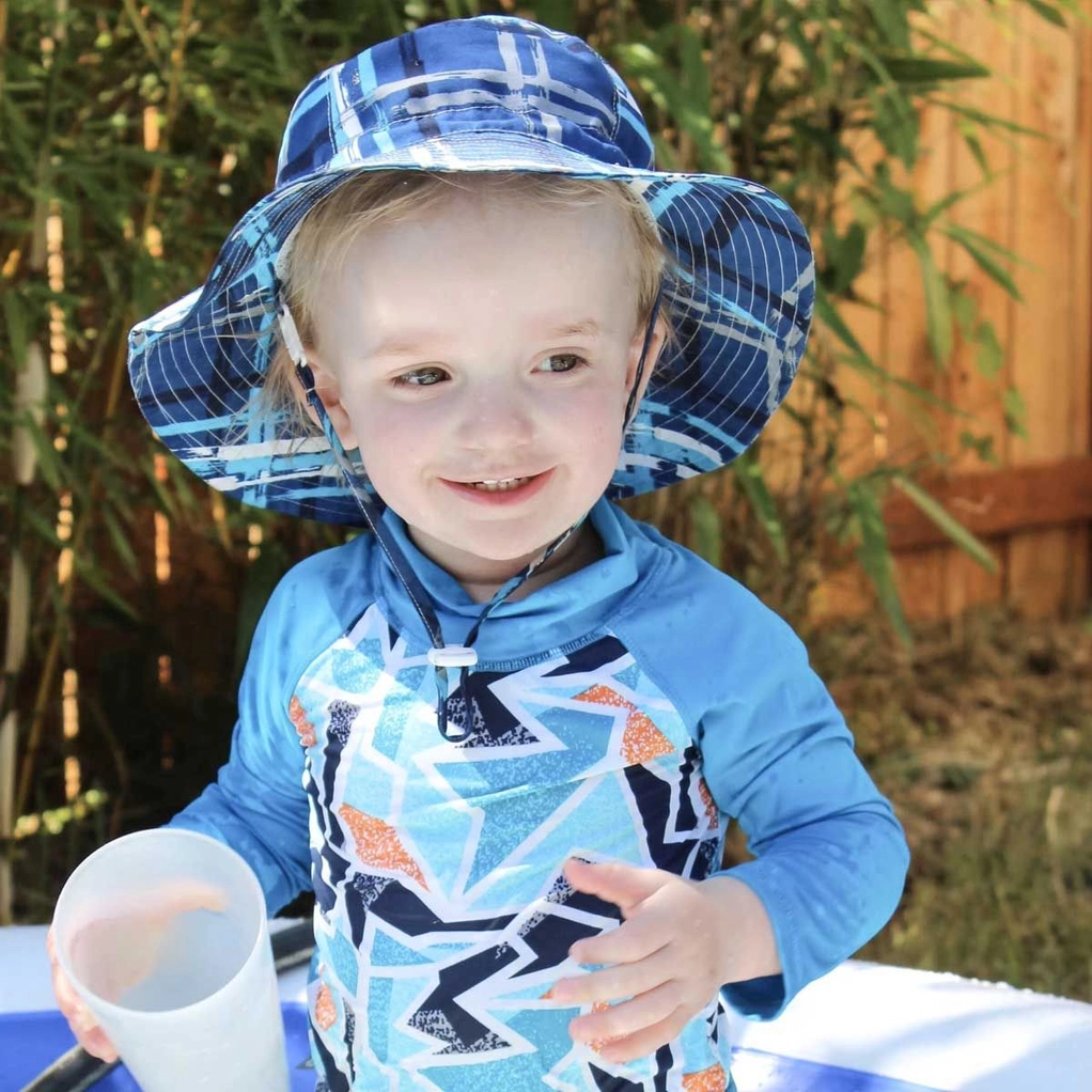 Blue Plaid Bucket Hat