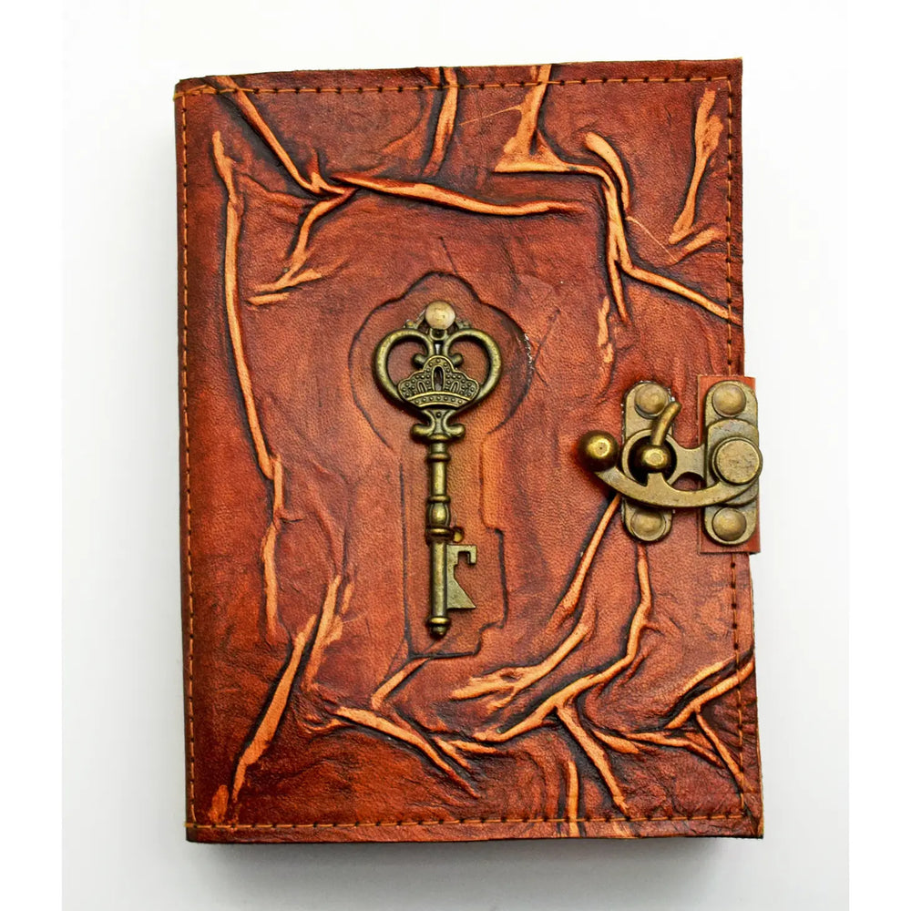 Embossed Leather Key Journal