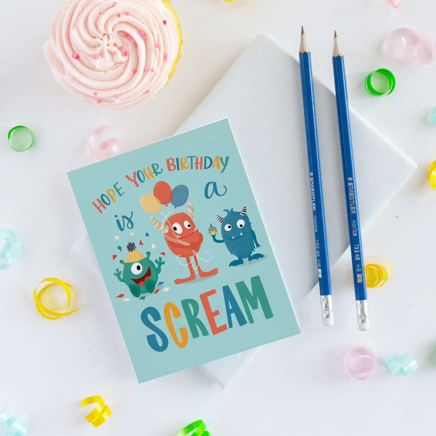 Monster Scream Birthday Card