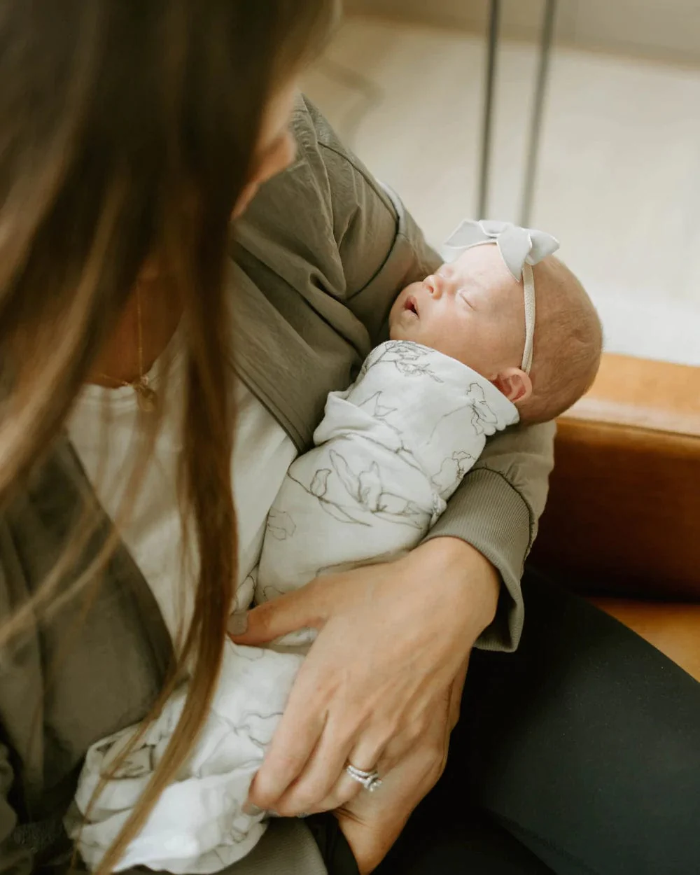 Organic Swaddle Pencil Floral