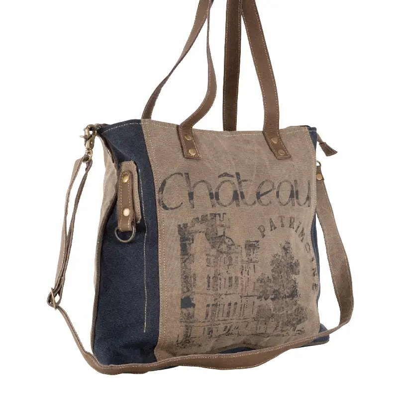 Canvas Chateau Shoulder Tote Bag