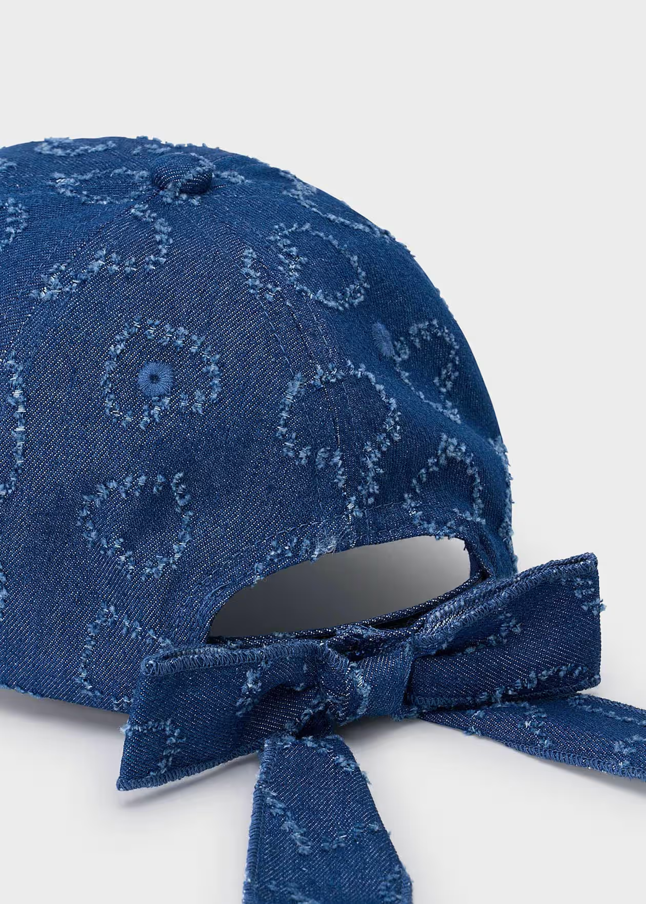 Girls Denim Heart Cap