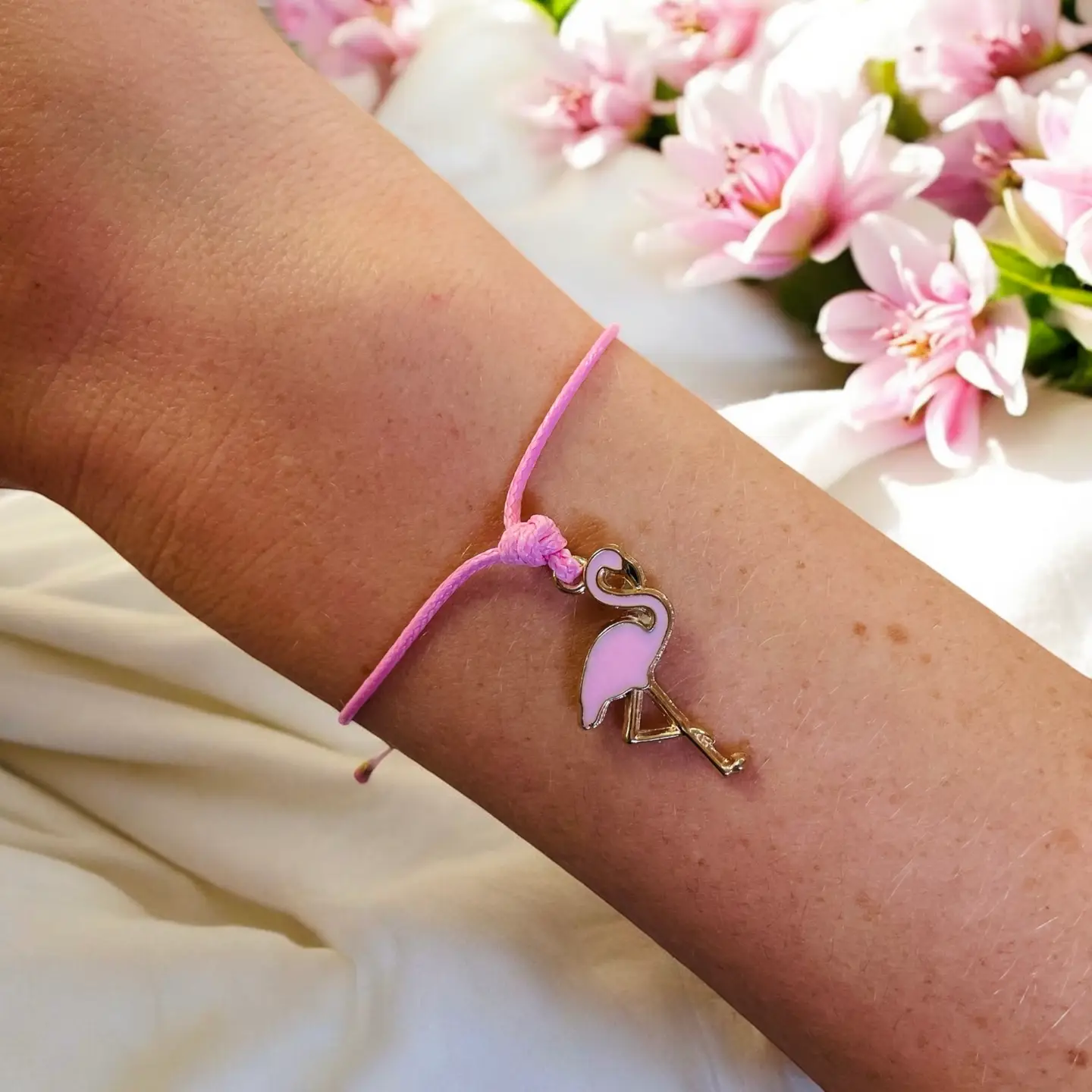Pink Flamingo Wish Bracelet