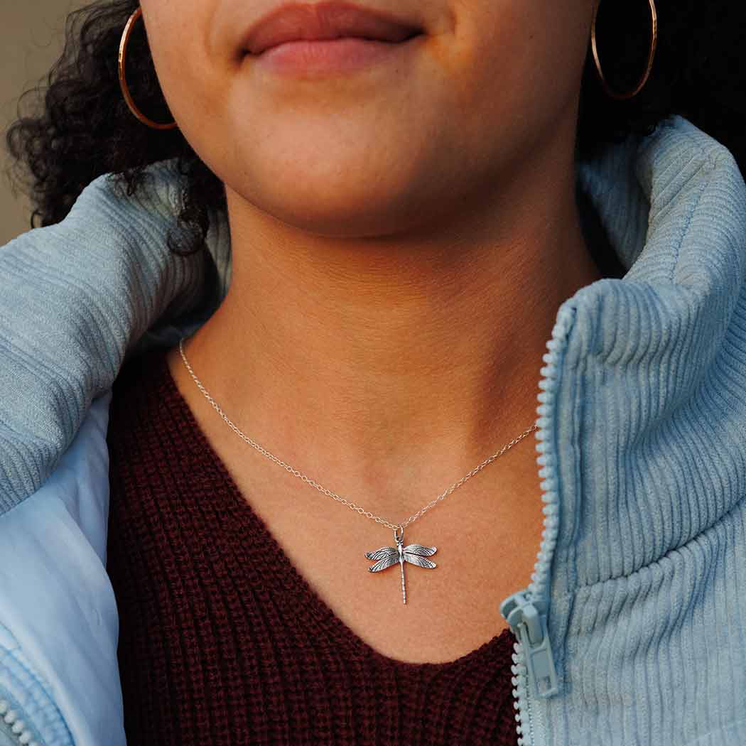 Sterling Dragonfly Necklace