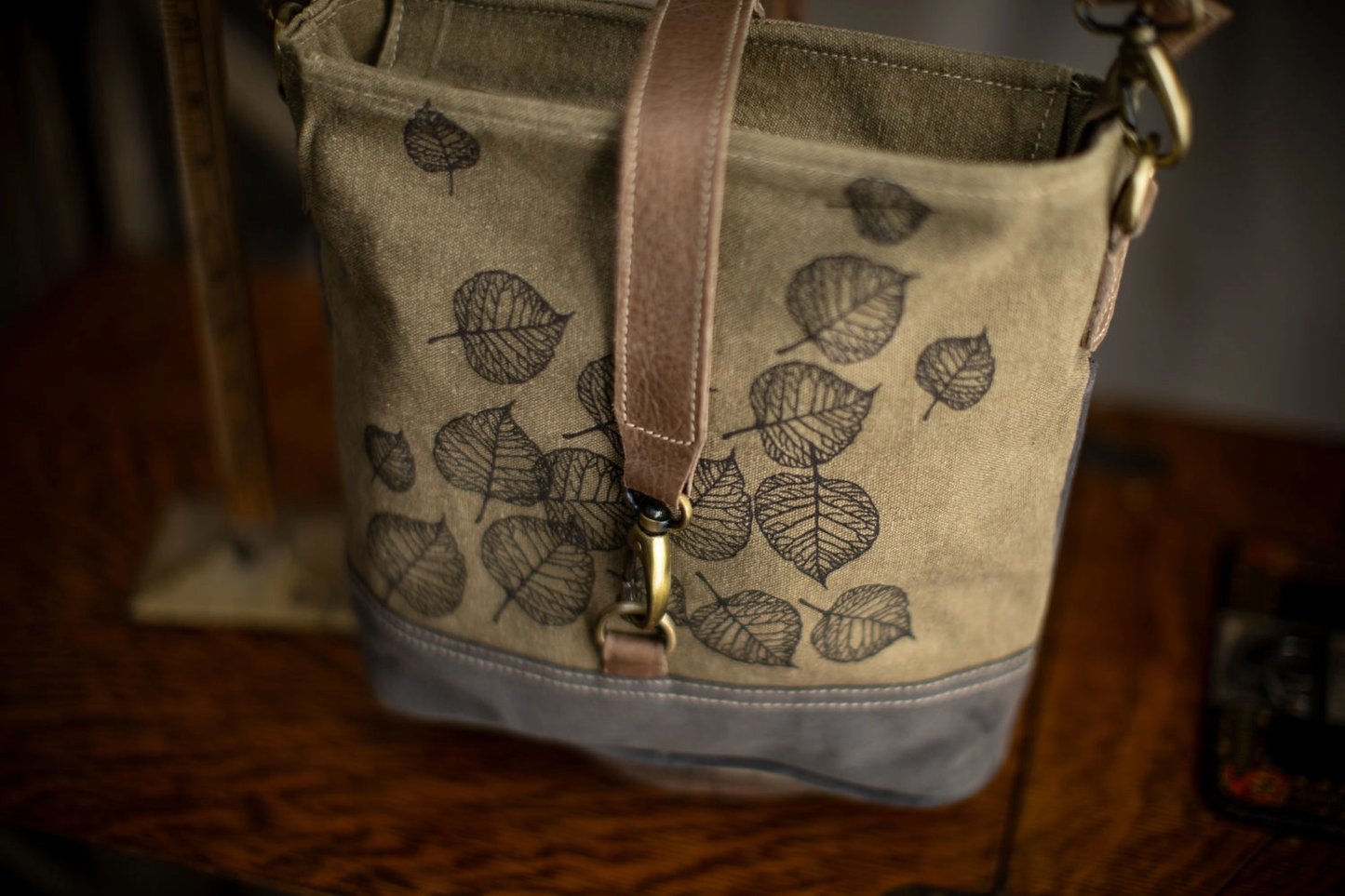 Leaves Canvas Sling Bag