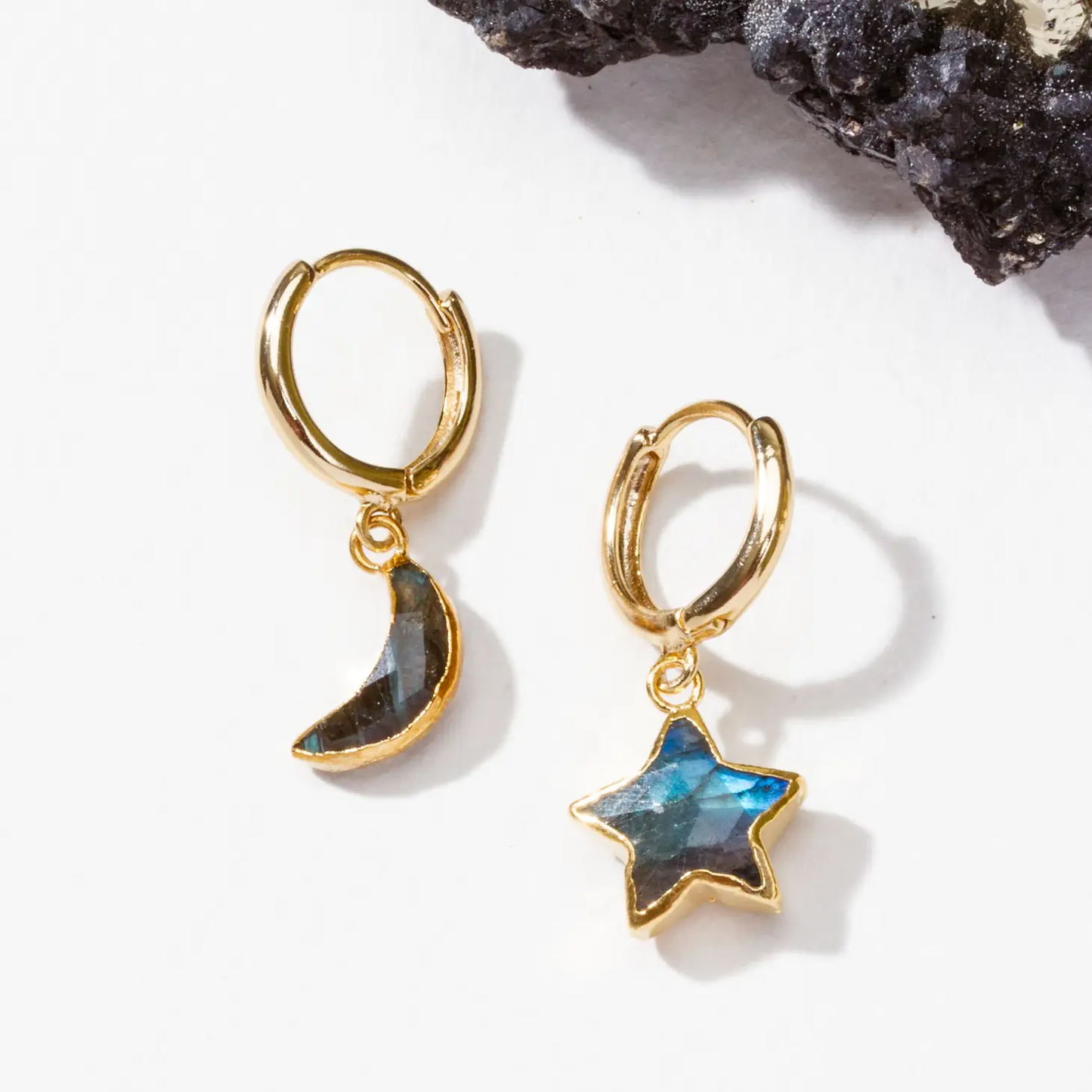 Sky Gazing Mismatched Earrings Labradorite