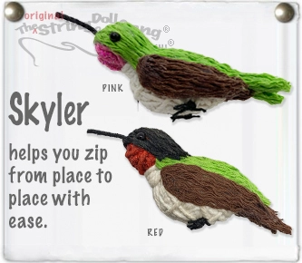 Skyler Hummingbird String Doll Keychain