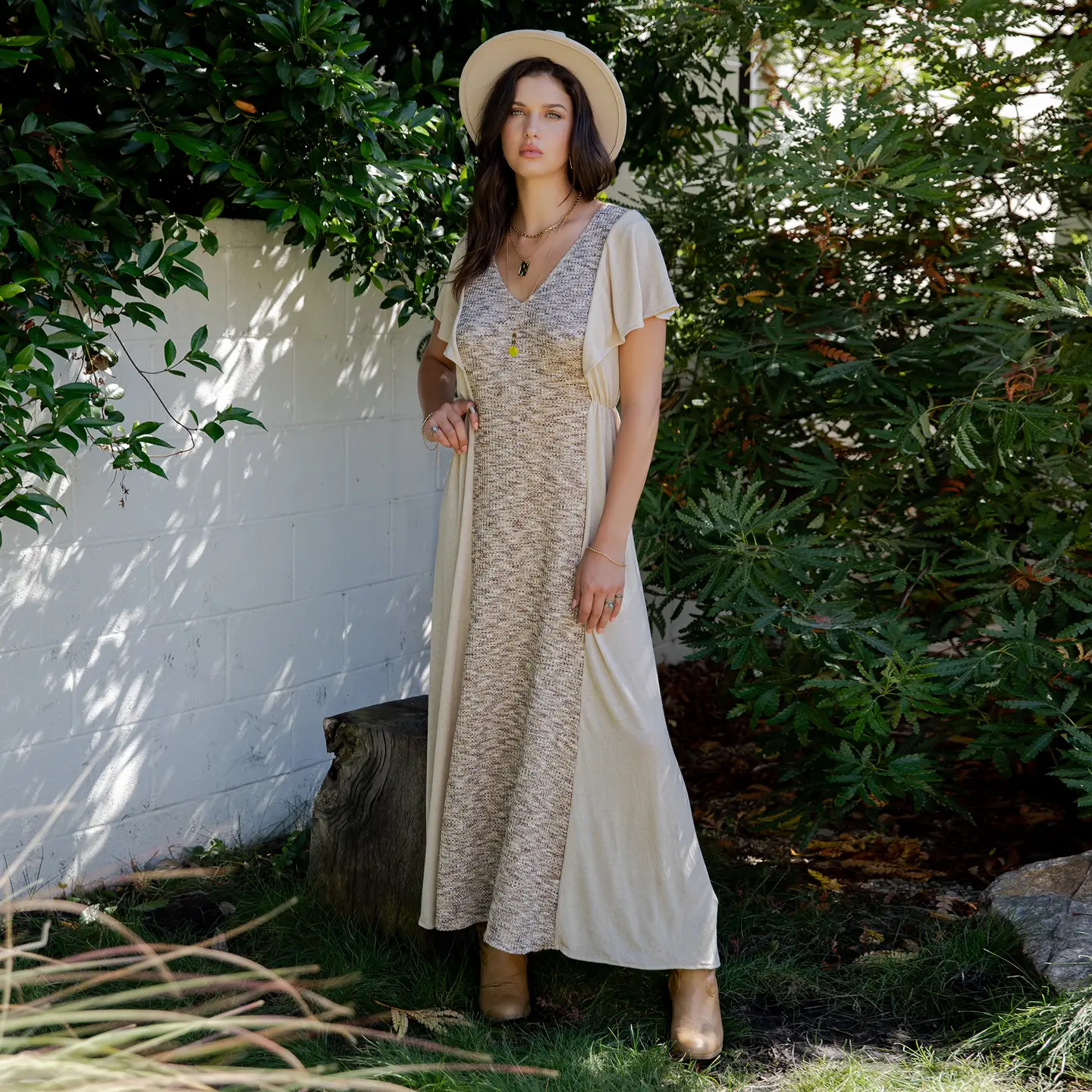 Boho Knit Dress Panel
