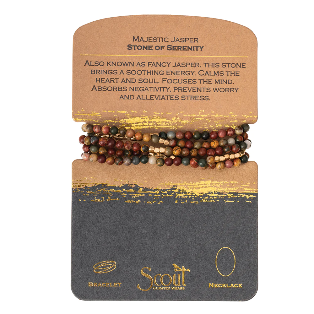 Stone Wrap Bracelet Majestic Jasper