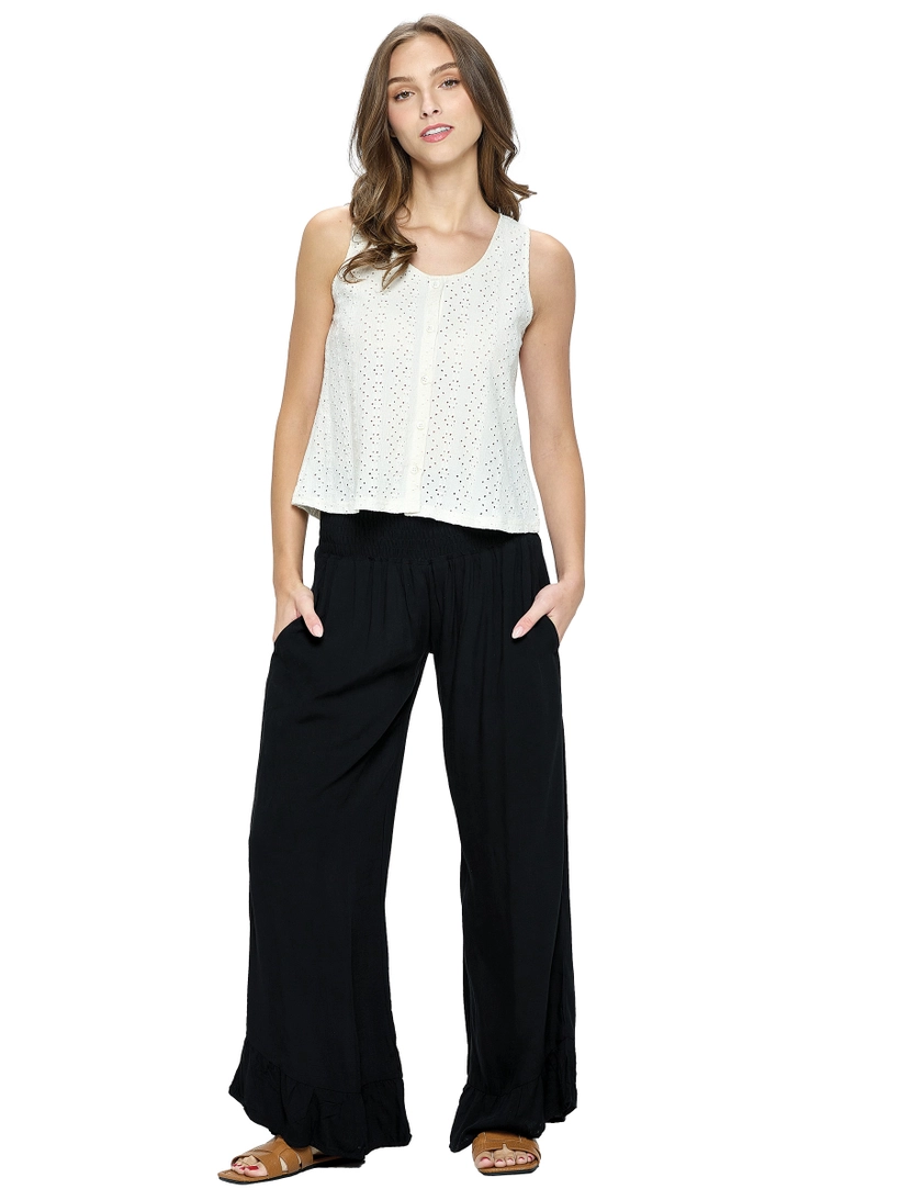 Loose Fit Mock Waist Pants