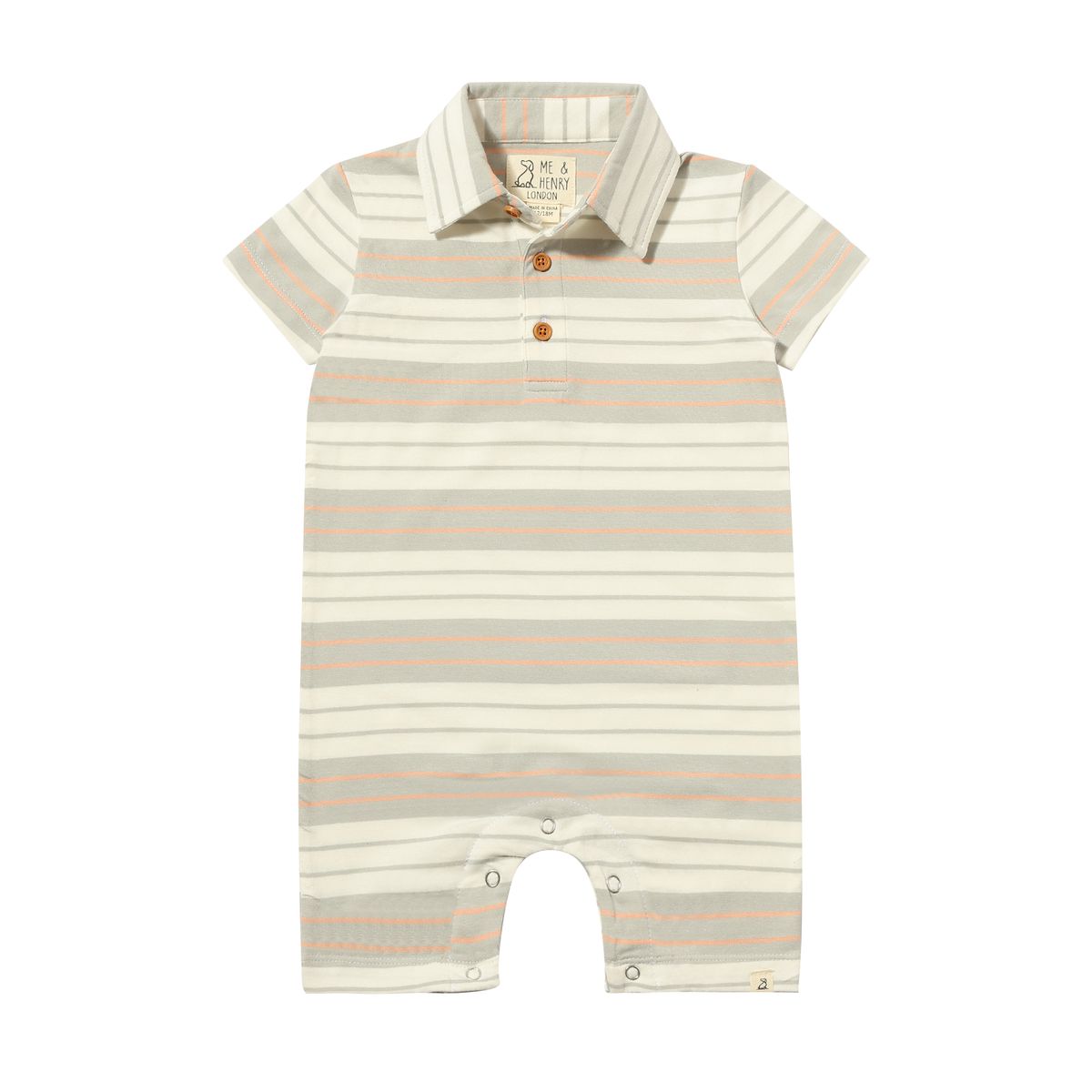 Baby Drift Polo Striped Romper