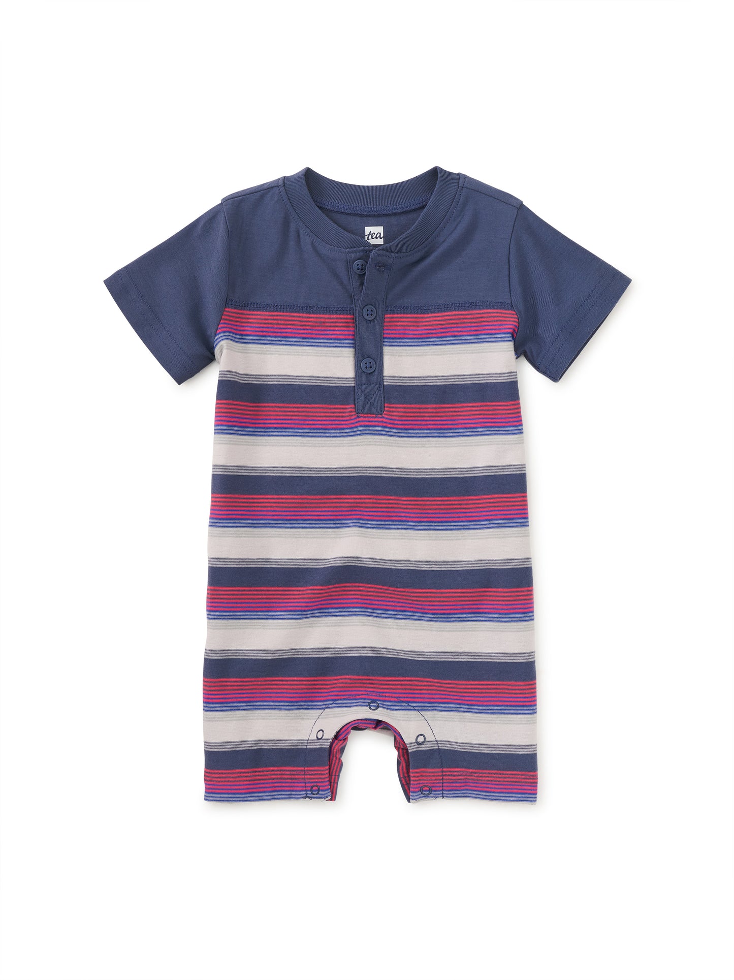 Henley Baby Romper Triumph