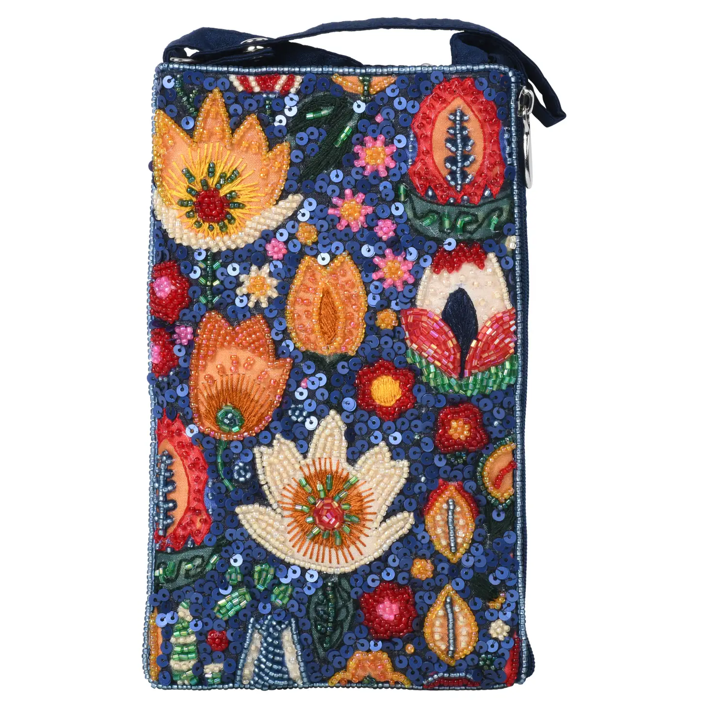 Beaded Purse - Folk Florals