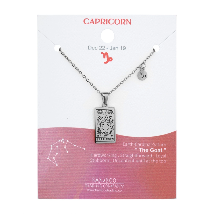 Engraved Zodiac Necklace