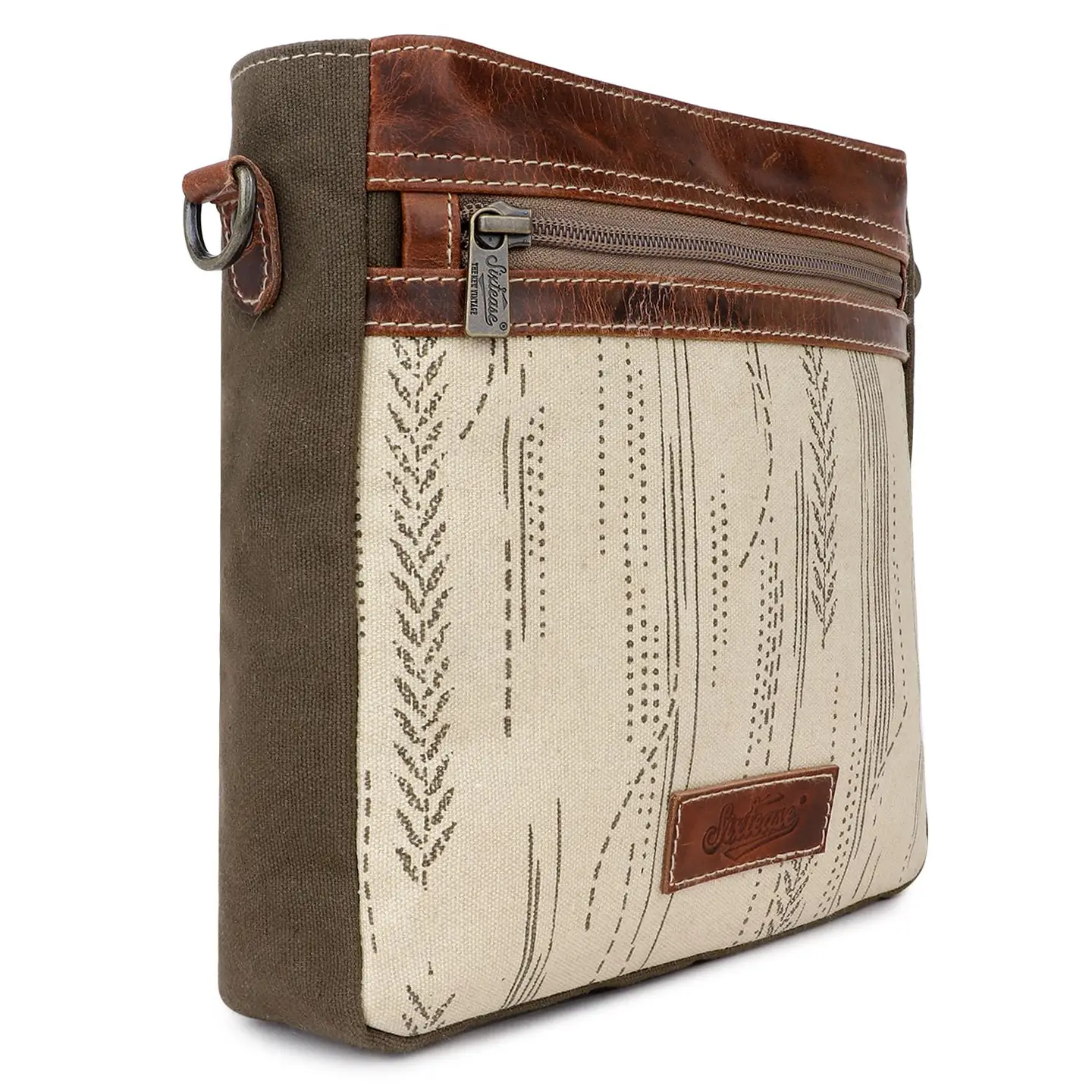 Women's Square Crossbody Bag - Fine Lines