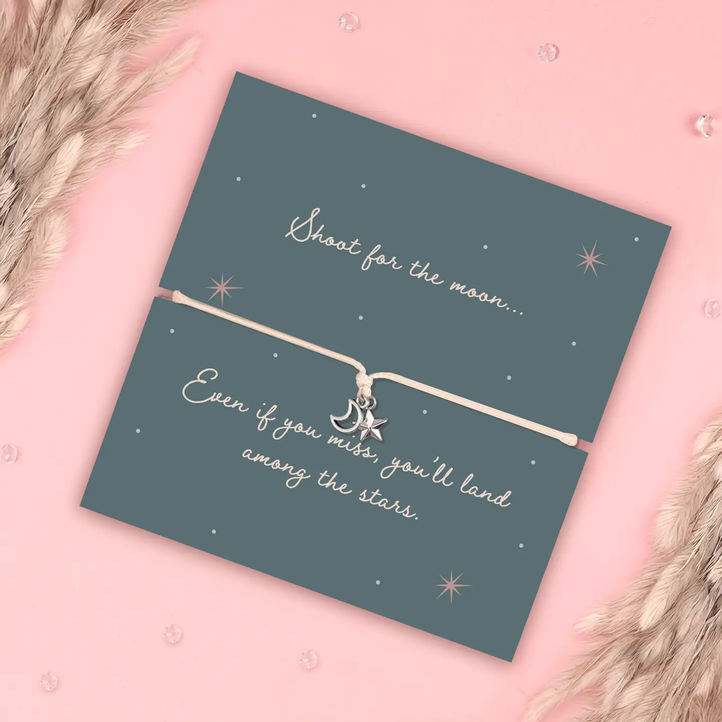 Shoot For the Moon Wish Bracelet