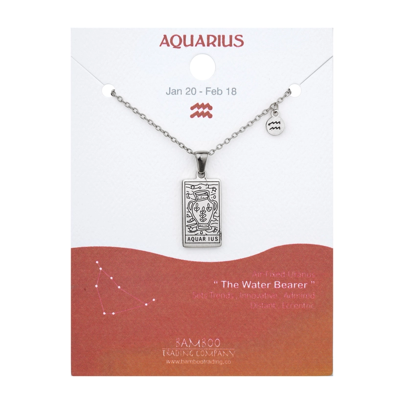 Engraved Zodiac Necklace