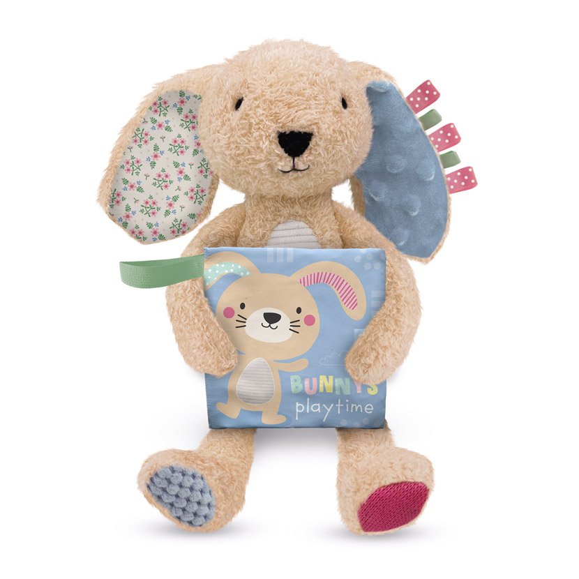 Sensory Snuggables Plush Bunny with Cloth Book