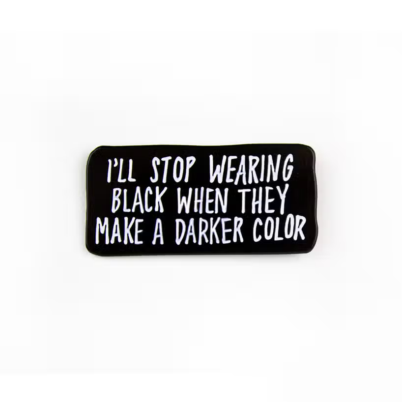 Darker Color Enamel Pin