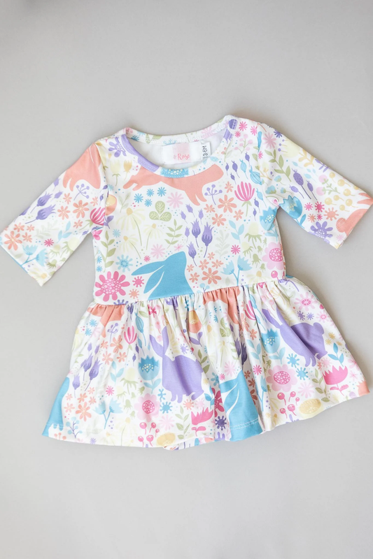 Baby Pastel Floral Twirl Bodysuit