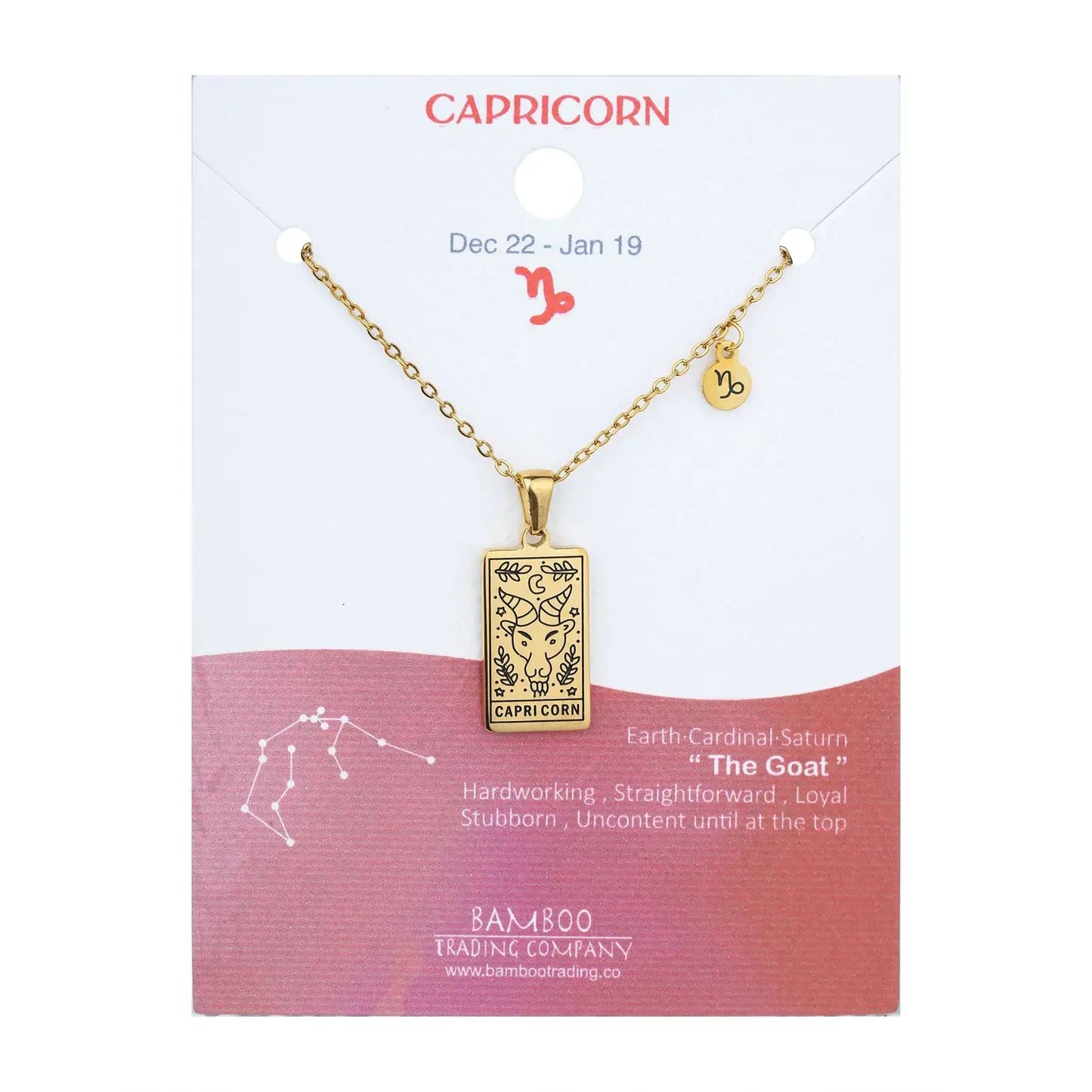 Engraved Zodiac Necklace