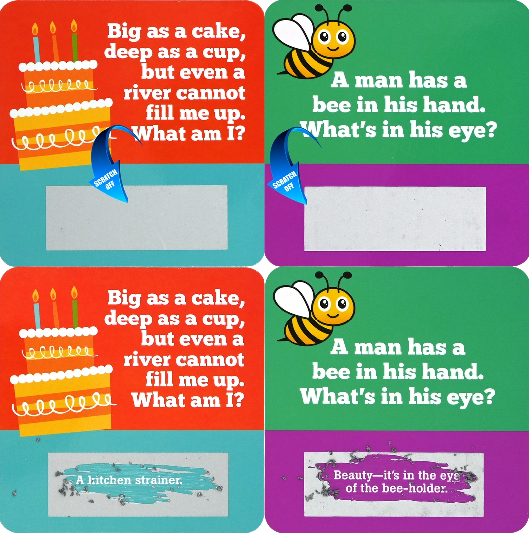 Lunch Box Riddles Scratch Off