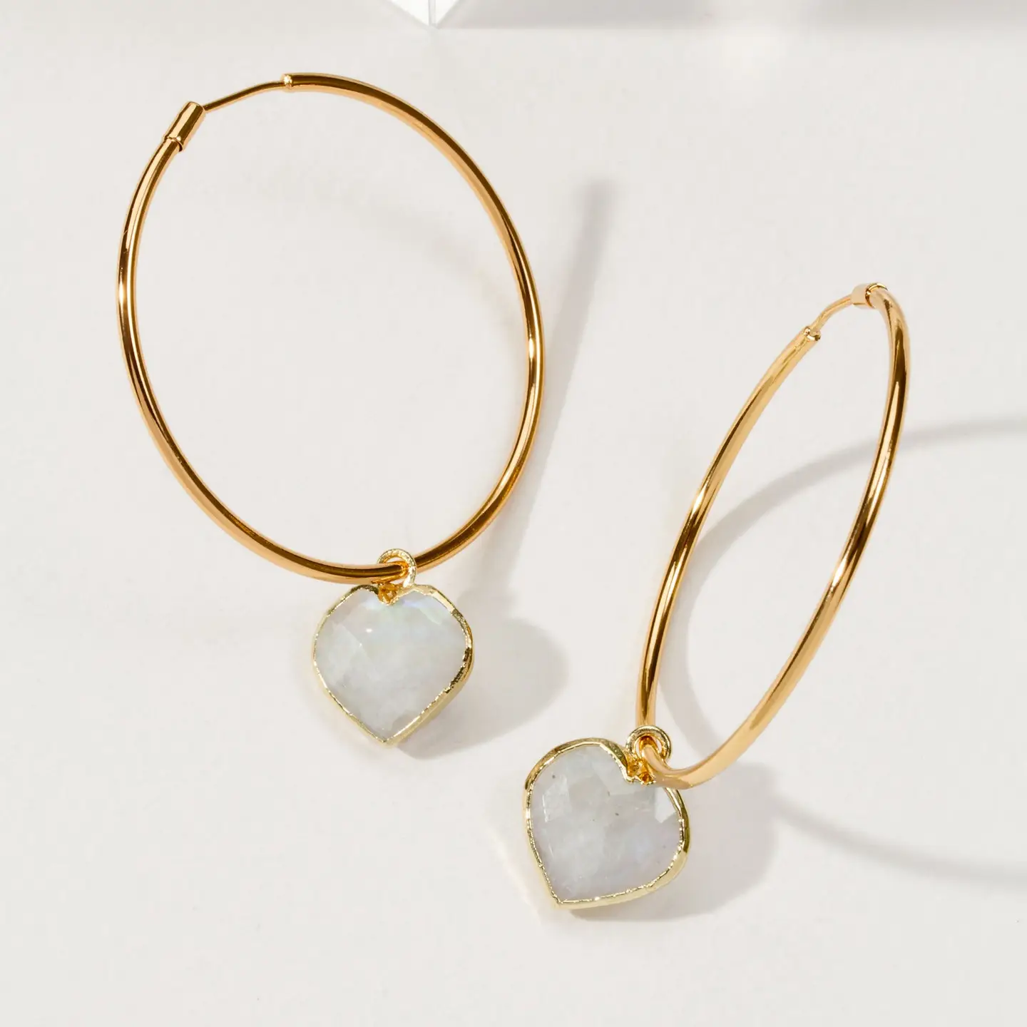 Conversation Heart Large Hoop Earrings