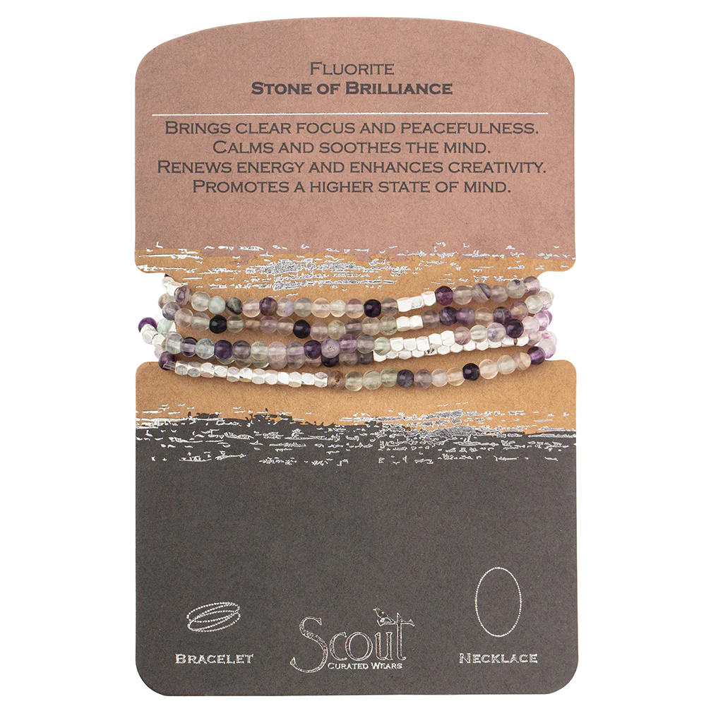 Stone Wrap Bracelet Fluorite