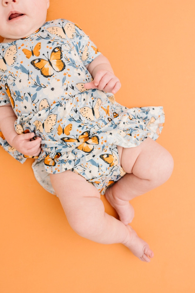 Baby Breezy Butterflies Bamboo Dress