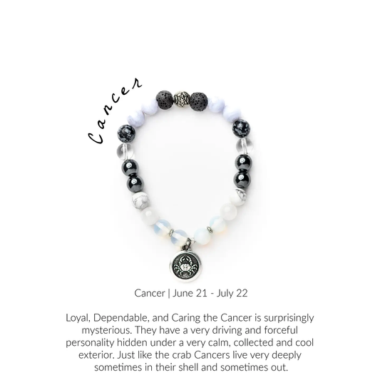 Cancer Gemstone Bracelet