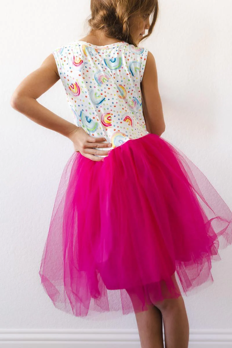 Rainbow Dot Tutu Dress