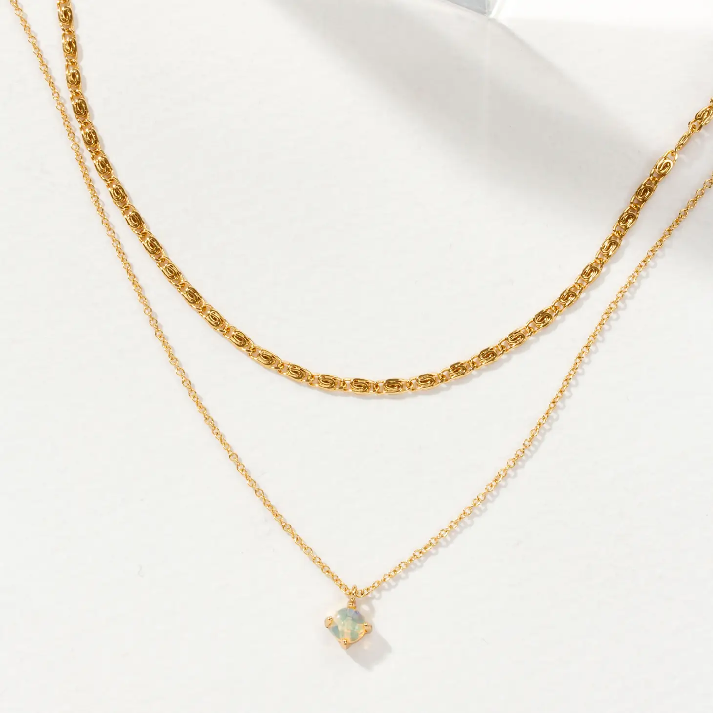 Nova Opal Layered Necklace