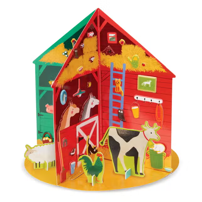 Puffy Sticker 3D Barn Farm