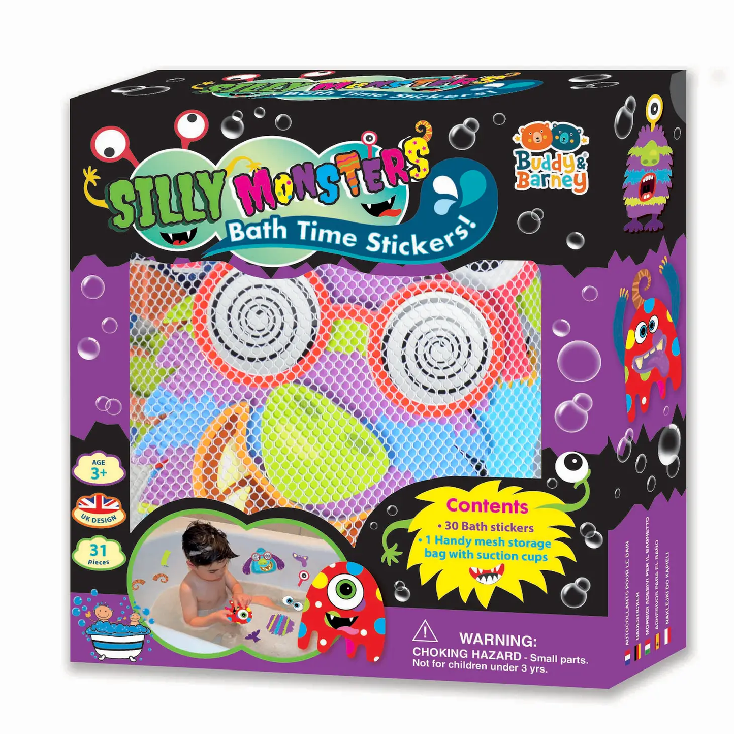 Bath Stickers Silly Monsters