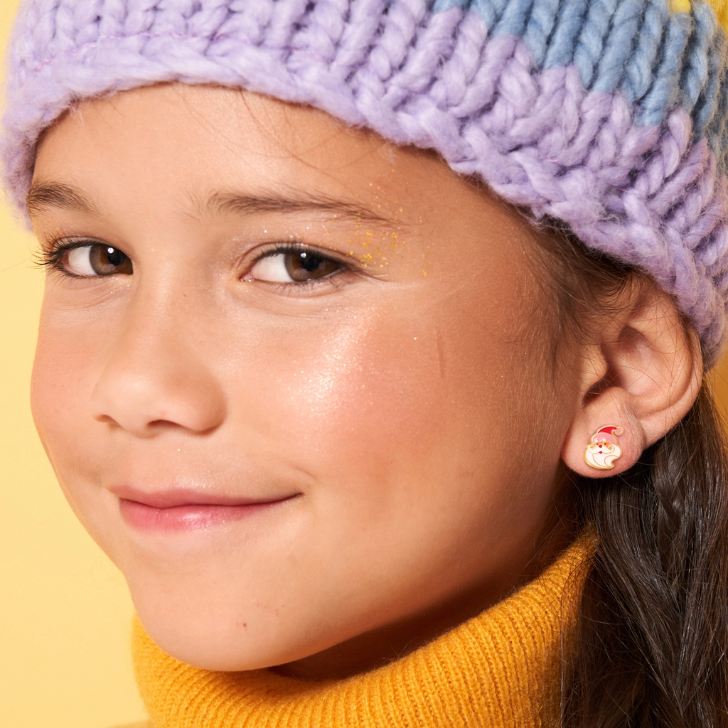 Holly Jolly Santa Stud Earrings