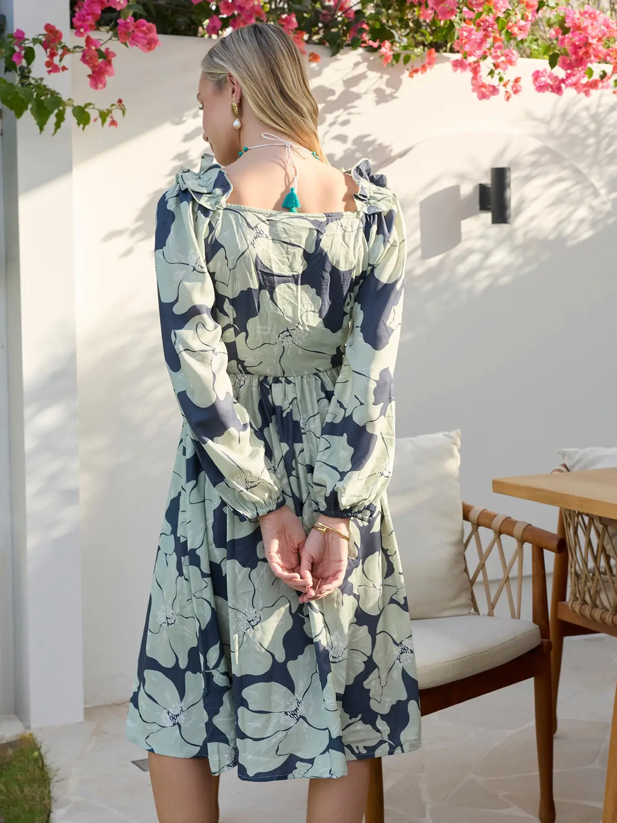 Wildmint Ruffle Smocking Dress