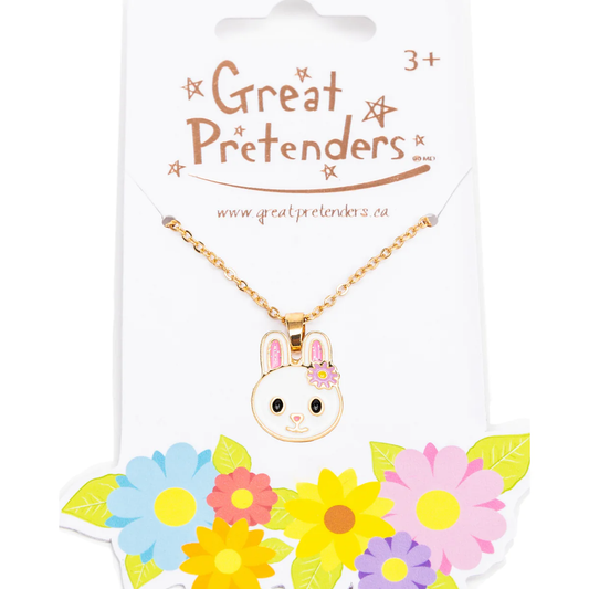 Girls Spring Bunny Necklace