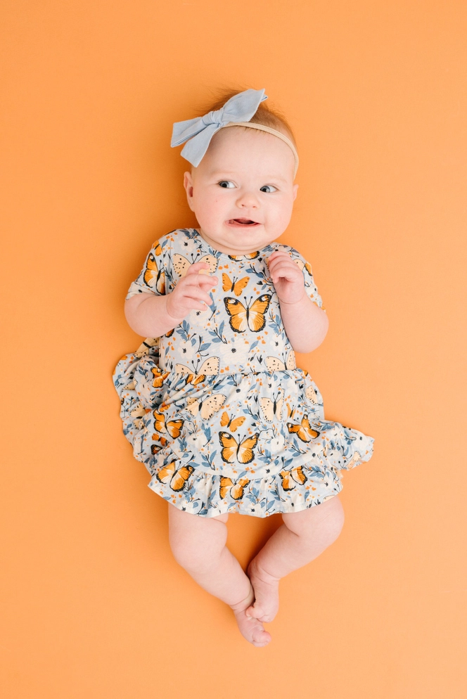 Baby Breezy Butterflies Bamboo Dress