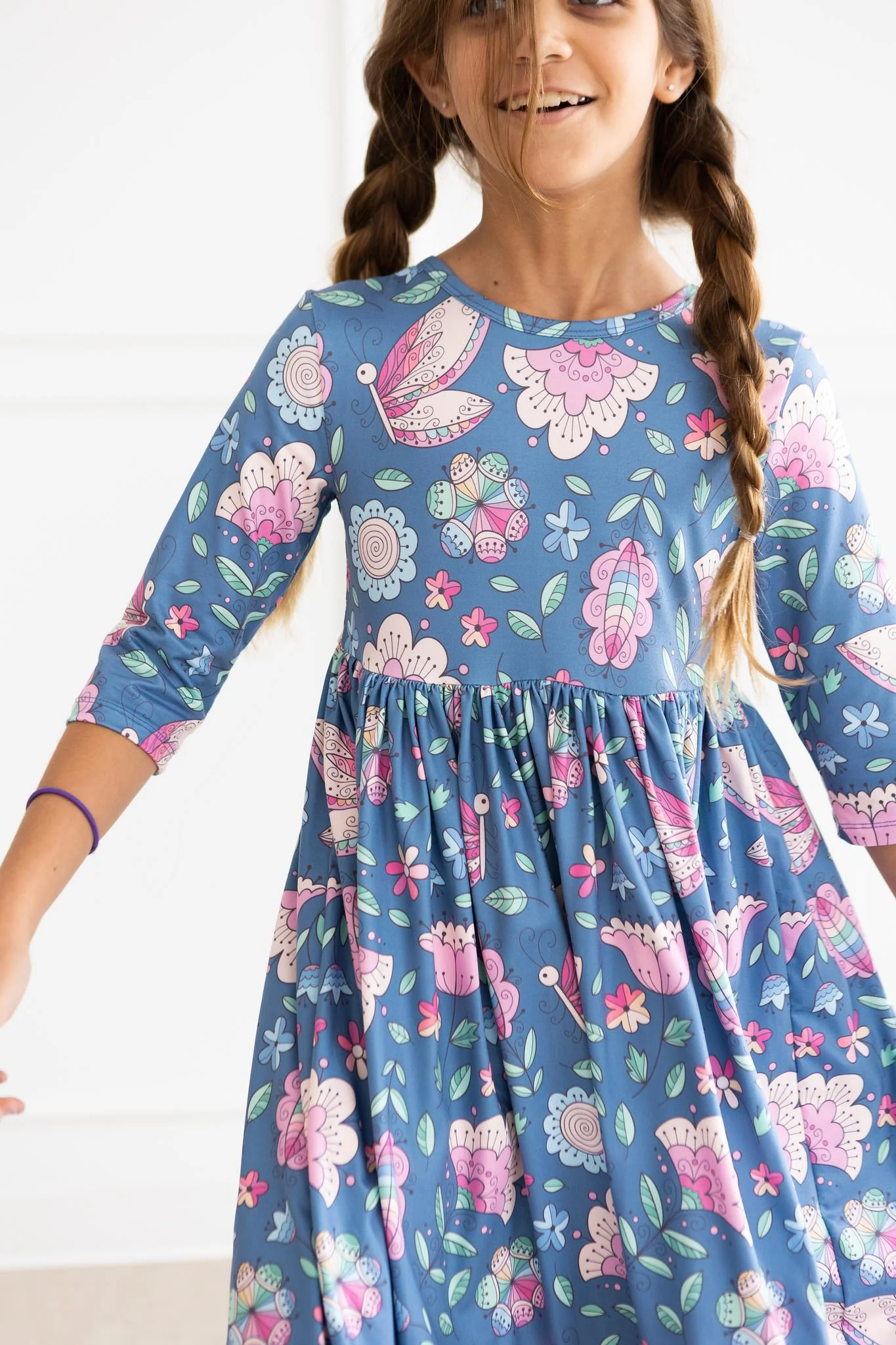Girls Spring Gardens Twirl Dress