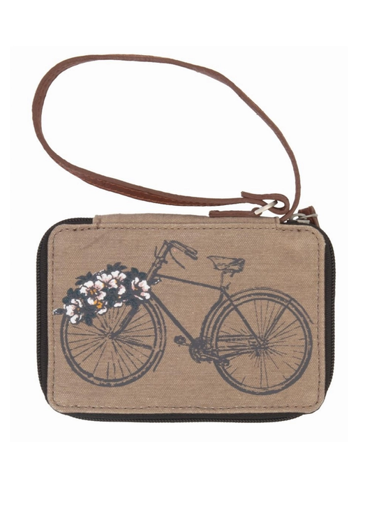 Trust the Journey Zip Wallet-FlowerBike