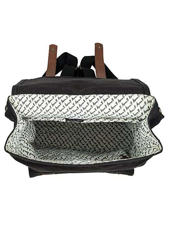 Parker Canvas Backpack-Black