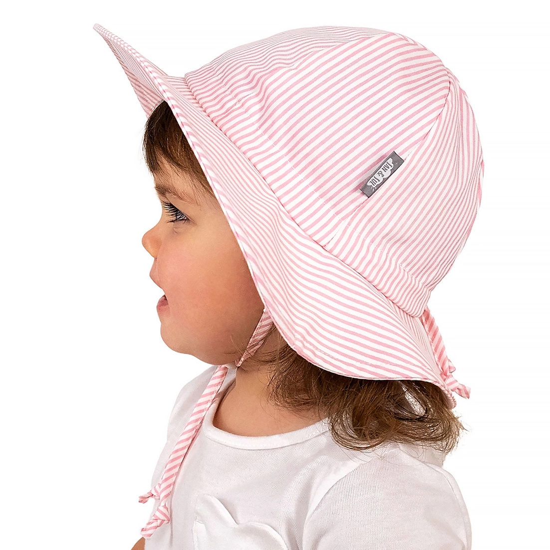 Pink Stripes Floppy Hat