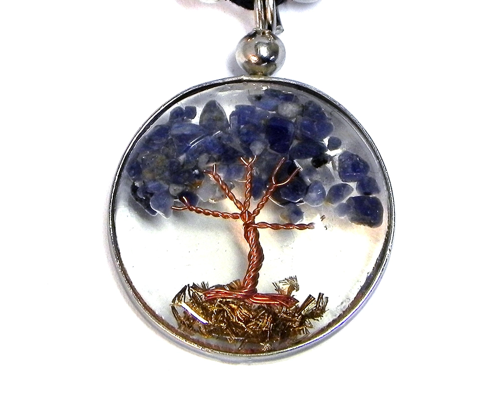 Acrylic Inlay Tree of Life Necklace