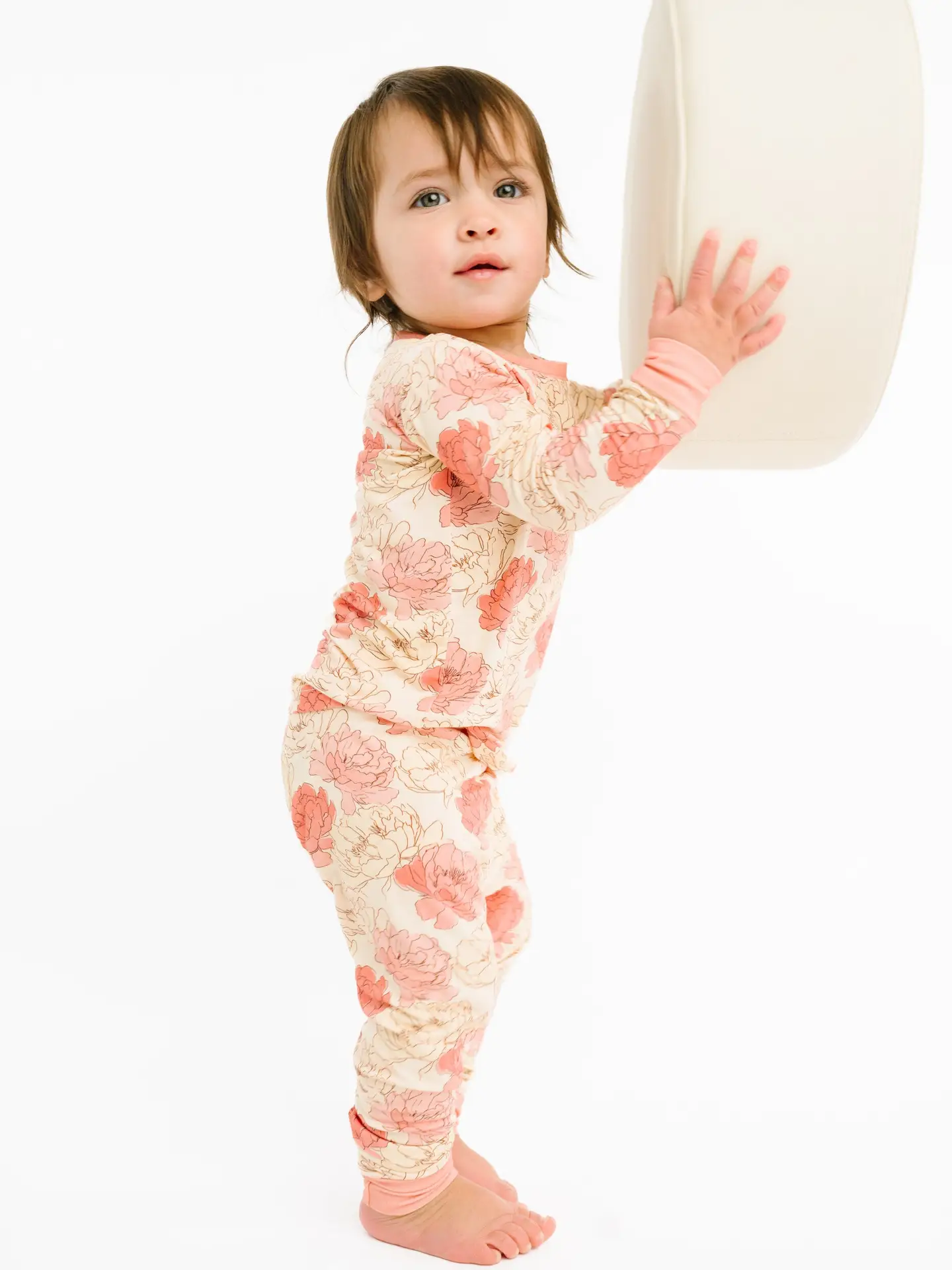 Girls Peony Bamboo Pajamas