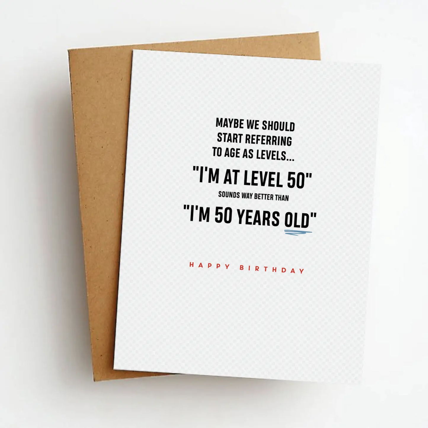 Level 50 Funny Birthday Card