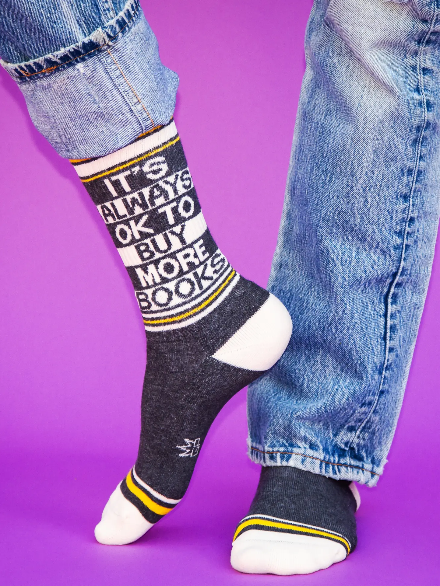 It's Always Ok to Buy More Books Crew Socks