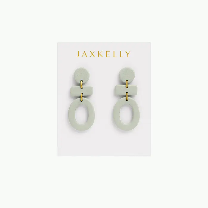 Three Tier Clay Earrings