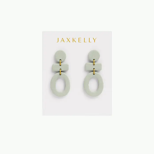 Three Tier Clay Earrings