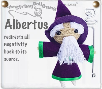 Albertus Wizard String Doll Keychain