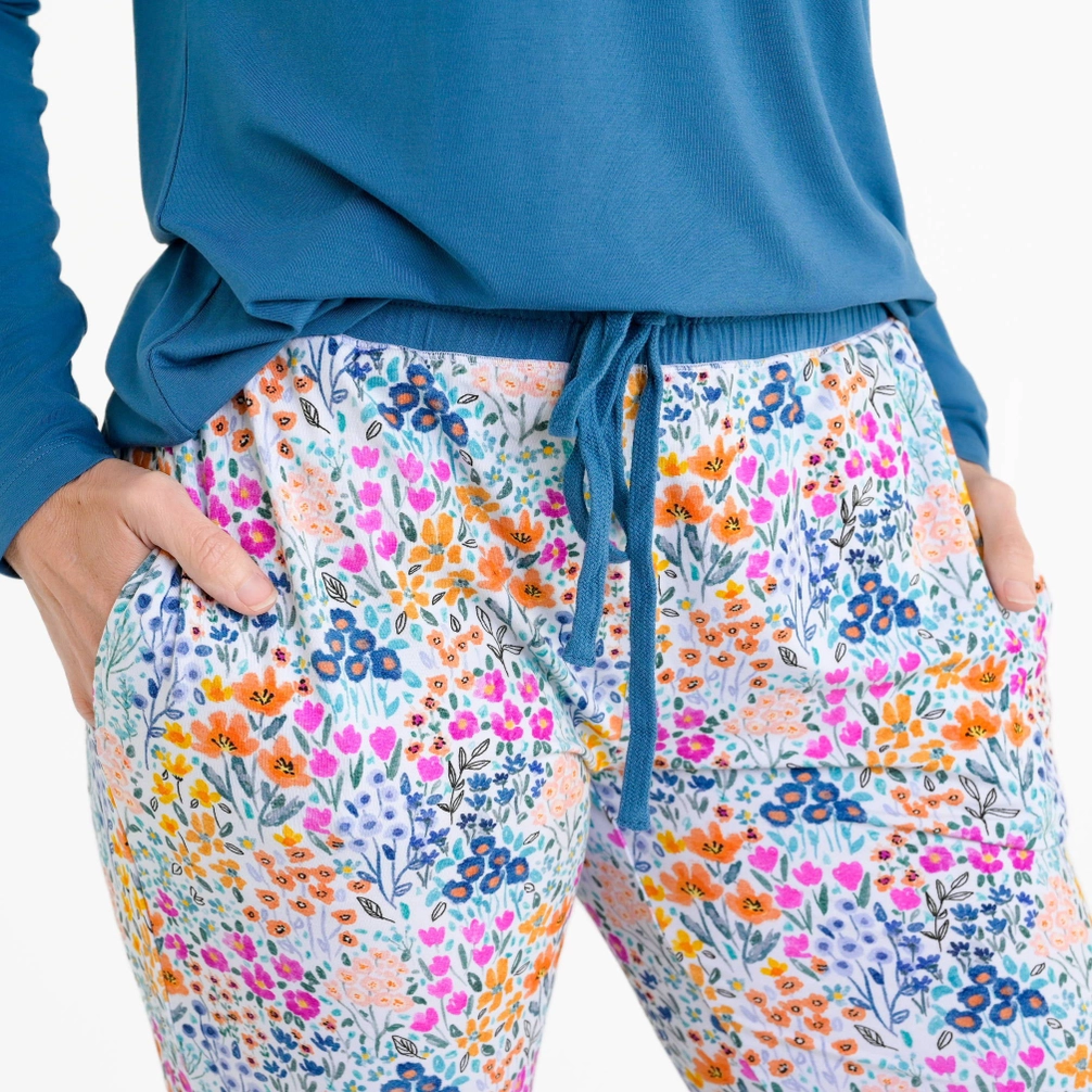 Whispering Wildflowers Women's Bamboo Pajama Bottoms
